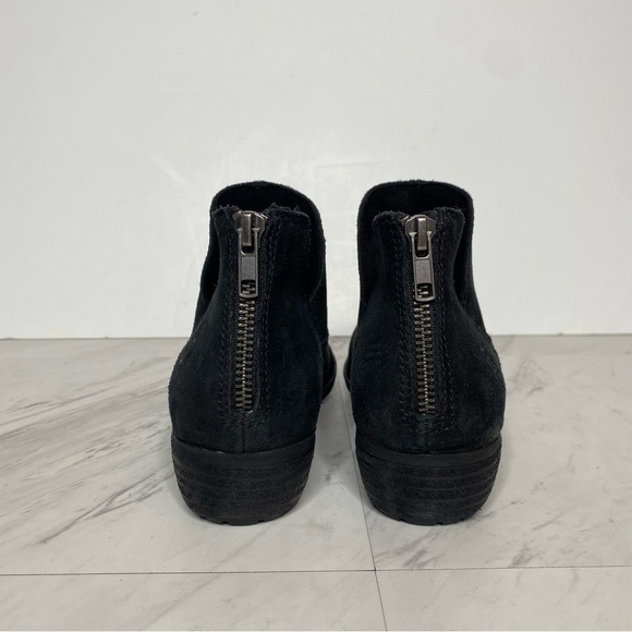 Born Beth Black Distressed Suede Bootie 8M - Picture 3 of 14